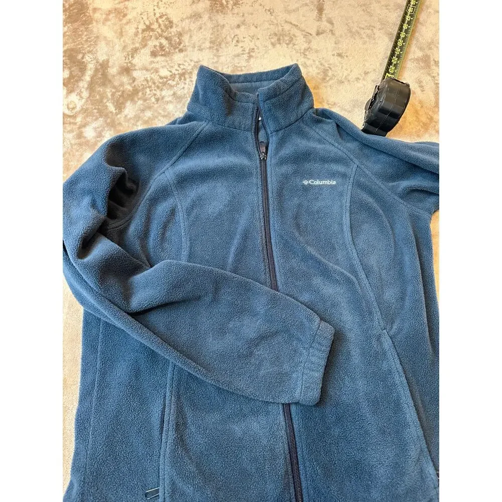 Columbia Womens Large Blue/green Full Zip Fleece